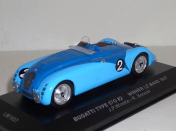 Bugatti Type 57G Le Mans 1937 - Ixo modelcar 1:43
