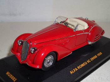 Alfa Romeo 8C 2900B 1938 - Ixo mini auto 1:43