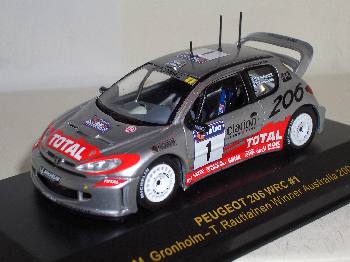 Peugeot 206 WRC Rally Australia 2001 - Ixo 1:43