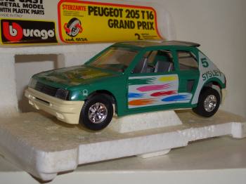 Peugeot 205 T 16 Grand Prix - Burago 1 :25